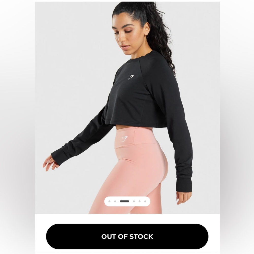 Women’s Gymshark Training Cropped Sweater S/O